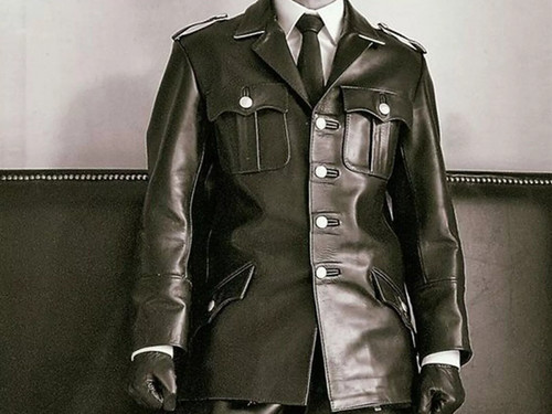 Leather coat for men - men, ww2
