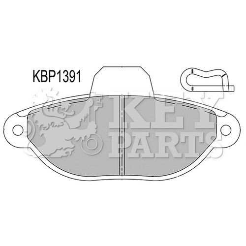 Brake pads set for fiat - brake,