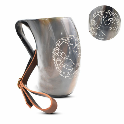 Medieval warrior horn viking - medieval,