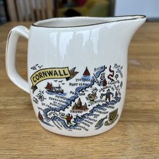 Cornwall Map Milk Jug By West