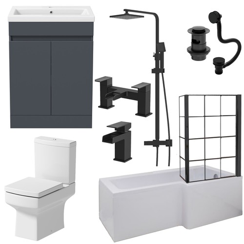 Complete bathroom suite 1700 - bathroom,