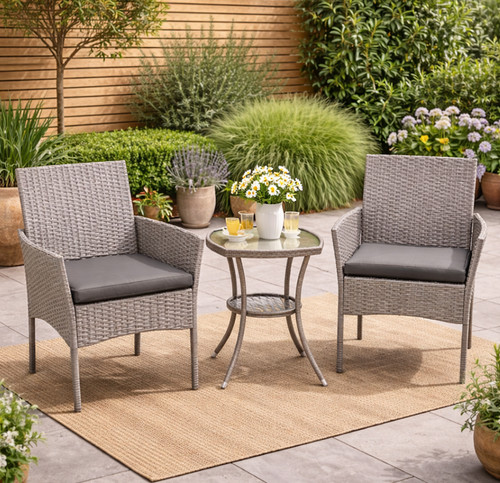 Seater rattan bistro set - rattan,