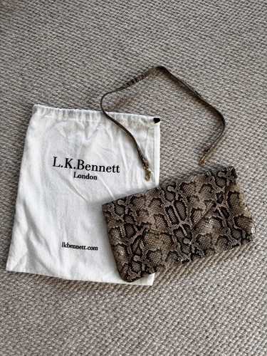 Bennett snake print clutch - snake,