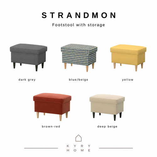 Ikea strandmon footstool with - footstool,
