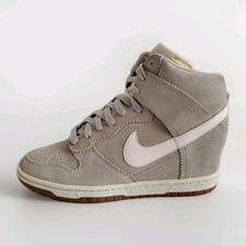 NIKE DUNK SKY HI WEDGE SIZE UK 7 EUR 41 (528899 003) GREY/WHITE