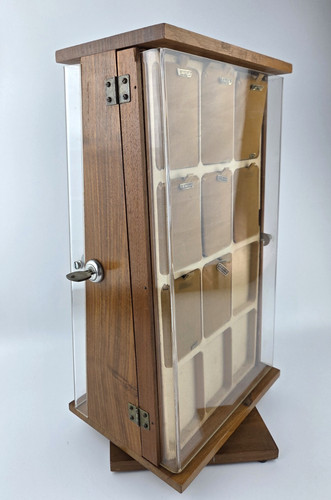 Vtg rotating wood - rotating, &