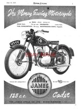 1954 Advert for JAMES 'CADET'