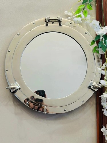 Porthole mirror polished - porthole,