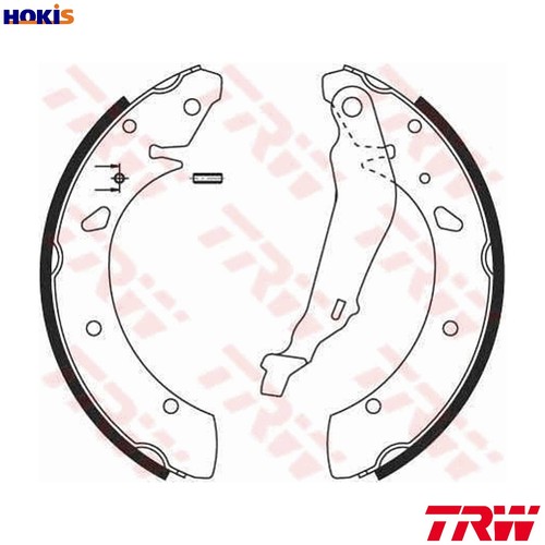 Brake shoe set gs8640 - brake, for