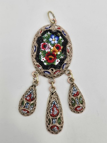 Micro mosaic pendant - micro, festoon