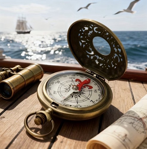 Metal compass for - for, outdoor