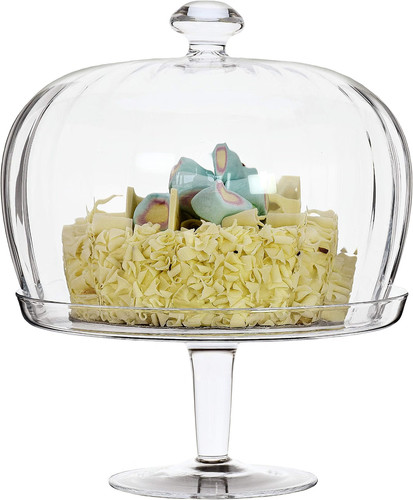 Large glass cake pastry cheese - large,