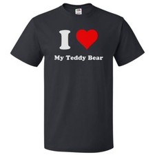 I Love My Teddy Bear T shirt I Heart My Teddy Bear Tee