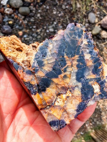 Blue john fluorite crystal - john,