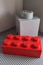 Lego Storage Bricks red and