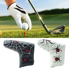 Blade Headcover PU Leather Decor Clubs Golf Putter Covers Web Spider Accessories
