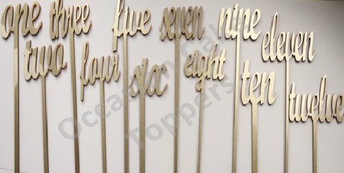 Table numbers wedding - table,