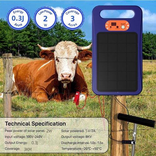 5km solar fence energizer - 5km,
