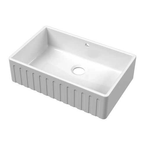 Fireclay kitchen single bowl - kitchen,