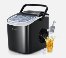 ecozy Portable Ice Maker, 9 cubes/6min, 12kg/24h, 2 sizes, self-cleaning