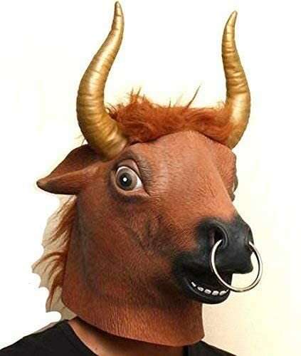 Buffalo bull mask fancy dress - buffalo,