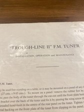 Leak Troughline 2 Fm Tuner Operation Information Leaflet 2 Page  - T79