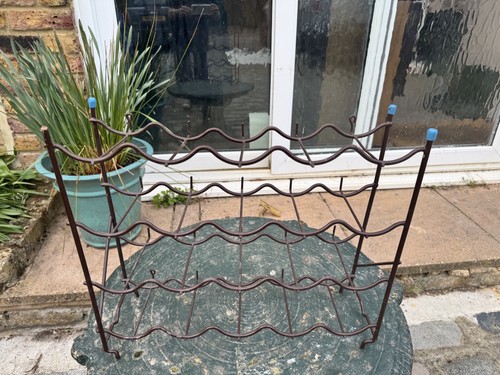 Vintage wire bottle wine rack - wire,