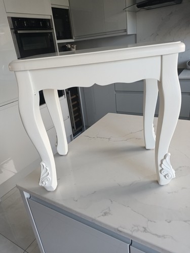 White dressing table stool - dressing,