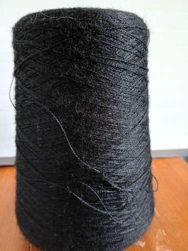 Machine knitting wool yarn - machine, on