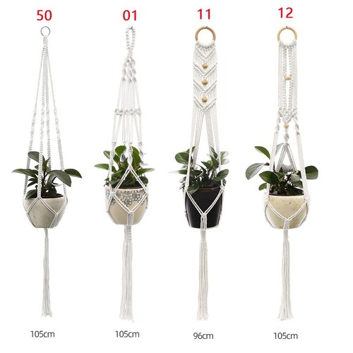 4pcs macrame plant hanger - macrame,