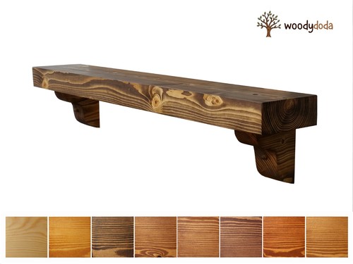Solid pine beam - pine, mantle
