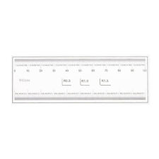 Film Ruler 10cm 0.1mm Scale PET with R Angle Flexible Ruler