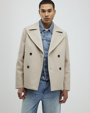 River Island Mens Peacoat