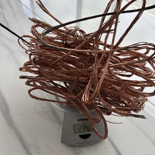 99kg scrap copper stripped - 2.99kg,