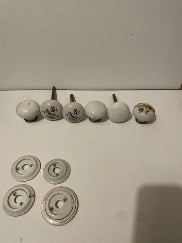 Vintage porcelain door knobs - 6,