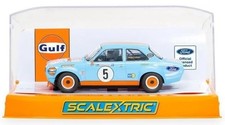 Scalextric Cars C4530 Ford Escort MK1 GULF ED Wayne Crabtree Modified Fords 2023