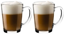 Coffee mugs latte capuccino cups glasses 307ml / 8.3x11cm ARBA -pack of 2-