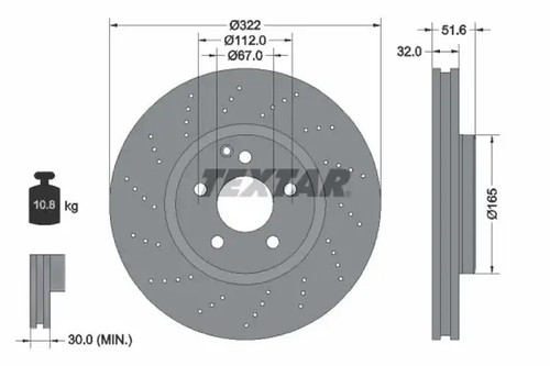 Brake disc internally - 2x,