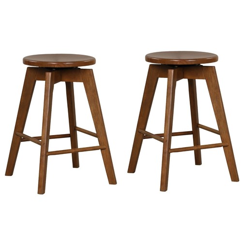 Set bar stools wood - 2,