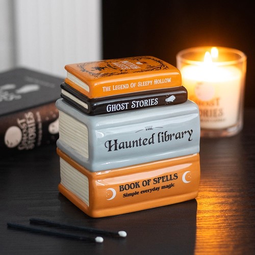 Spooky book stack - book, design