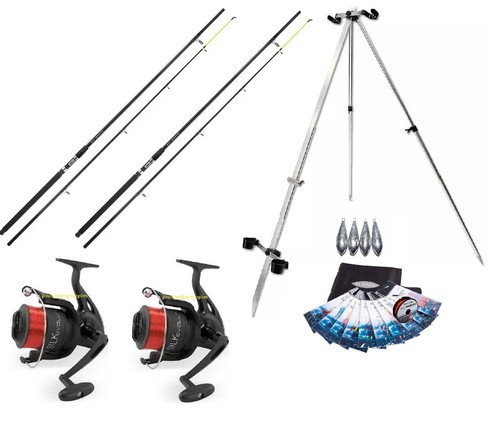 Beach fishing set rods - beach, reels