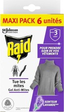 X6 Raid Lavender Scent Anti-Moth Gel Maxi Pack 6pcs Anti Moth Insecticide