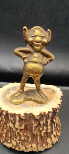 Solid brass pixie sculpture - pixie,