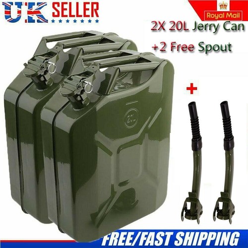 2x20l metal petrol can fuel - petrol,