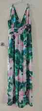 Zara V-Neck Floral Print Jumpsuit Size M RRP £55.99