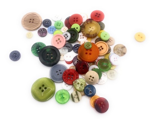 100pcs mixed assorted buttons - 100pcs,