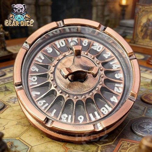 Metal d20 roulette fidget - d20,