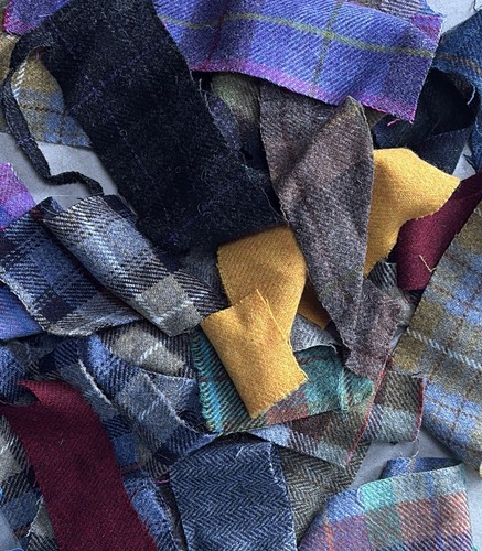 Harris tweed fabric - tweed, offcuts