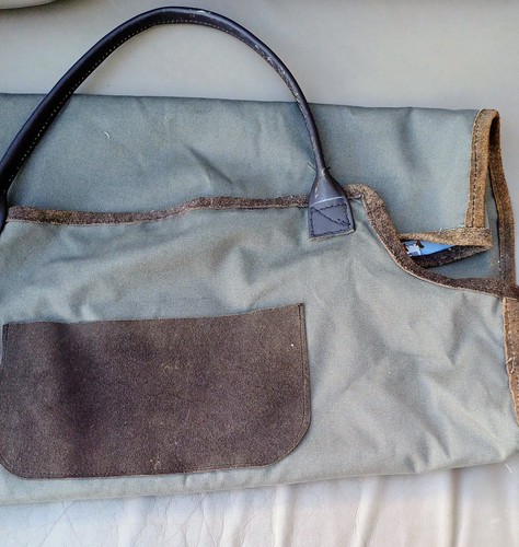 Canvas leather log bag - ,