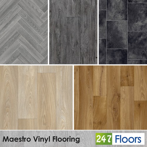 Plank tile effect vinyl - effect,